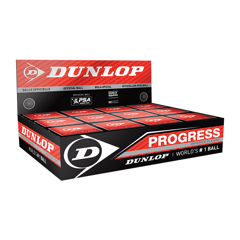 Dunlop Max Progress Squash Ball Recreational (Box of 12)